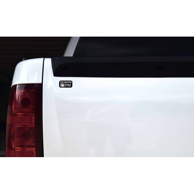 StickerTalk Tire Pressure 23 PSI Vinyl Stickers, 2 inches by