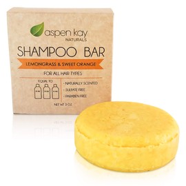 Solid Shampoo Bar, Made With Natural & Organic Ingredients, Sulfate-Free, Cruelty-Free & Vegan, All Hair Types, 3 Ounce Bar… (SHAMPOO CITRUS 1 PACK)