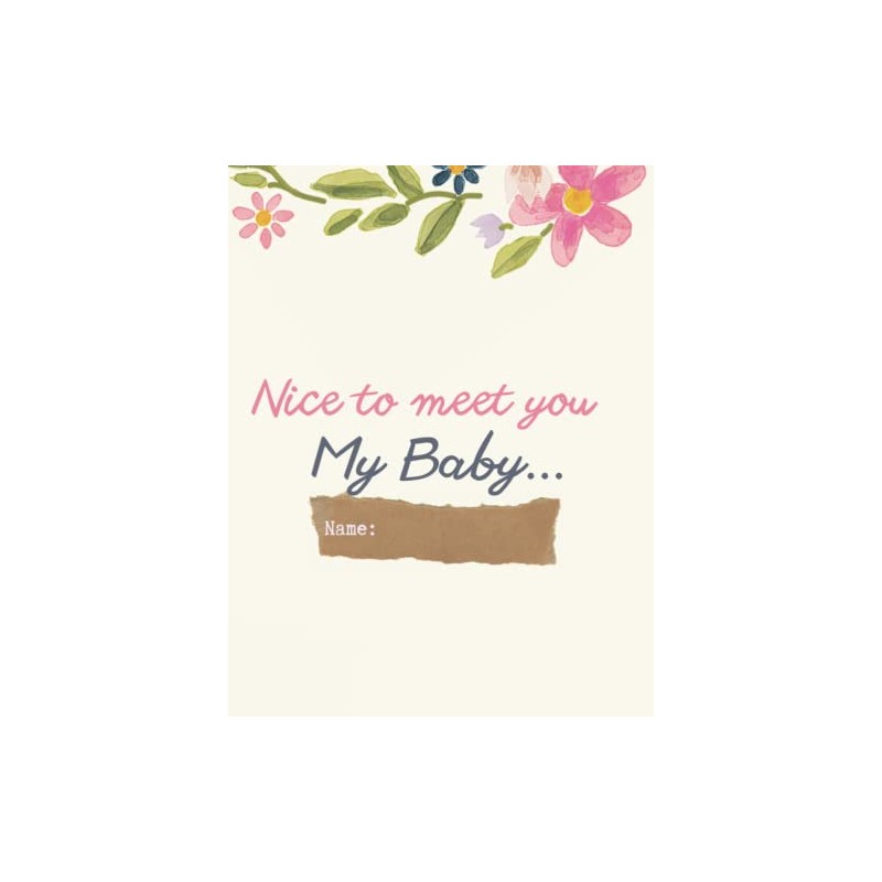 NEWBORN BIABY MEMORY BOOK- PREGNANCY TIMELINE-BIRTH TO ONE MEMORY BOOK-GUIDED