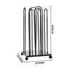 AIWFL 4 Side Storage Hanger Stacker Cart, Hanger Organizer Stacker