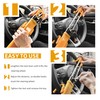 KNFRXO Steering Wheel Lock for car Universal Adjustable Length Anti-Theft