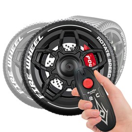 OBEST Remote Controlled Toy Wheel, 2.4 GHz Toy Wheels, Remote Controlled Toy of Type Wheel for Children, RC Car Wheel Gifts Boy 6-12 Years Outdoor Toy RC Car Wheel