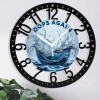 25cm Circular Iron Wall Clock with a Outlet and Plugsheet