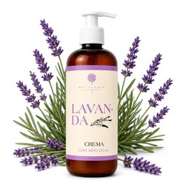 Mil Flores Crema Hidratante Manos y Cuerpo Lavanda 250 ml con Karité