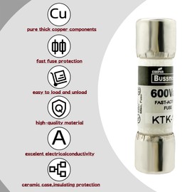 Multimeter Fuses Fast Acting Fuse KTK-R 15 Amp 600 Volt Fuse(10pcs)