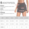 Soothfeel Pantalones cortos de correr para mujer con bolsillos con
