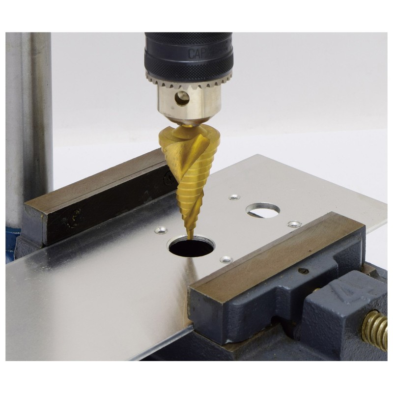 Takagi Earth Man SDT-1 Spiral Step Drill, Titanium Coating, Diameter