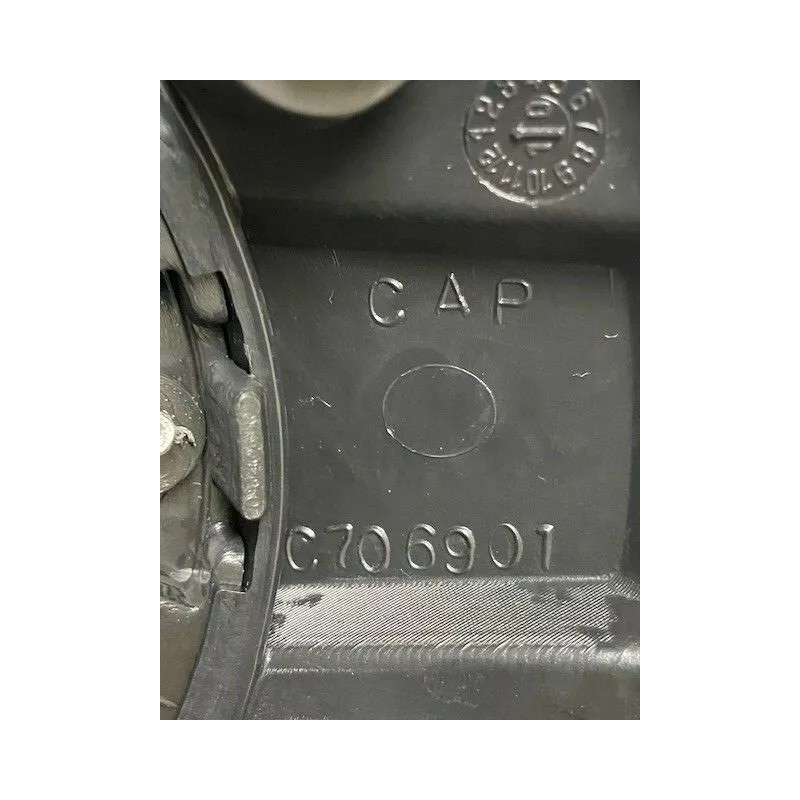 FAST HD C706901 C611910-1CAP Matte Black/Chrome Logo Wheel Center Cap