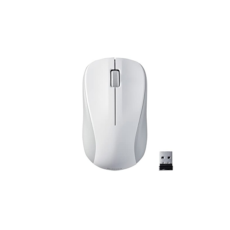 Elecom M-S2DLKWH/RS Wireless Laser Mouse, Medium, Antibacterial, RoHS Compliant, For