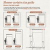 WONICY No Hooks Luxury Shower Curtain Set with Snap-in Liner,