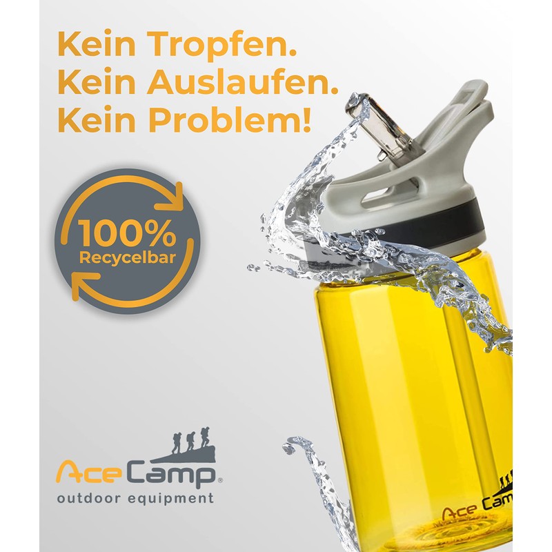 AceCamp Tritan Drinking Bottle, Sports Bottle, BPA-Free, for All Drinks,