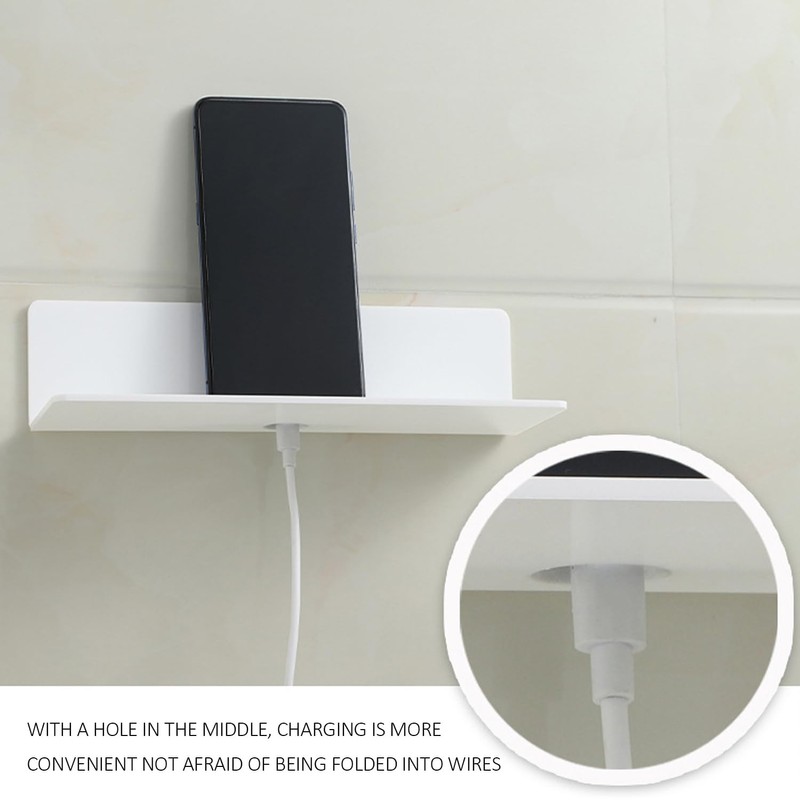 DHSBGWSX 4 Piece Acrylic Wall Shelf, Modern Wall Shelf, No