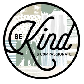 Mad Mags Be Kind and Compassionate Magnetic Decoration, Detailed Saying Decorative Magnet for Refrigerator, Mailbox, Car, Locker, and More, 5.5 Inches