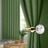 HIKMLK Crystal Curtain Holdbacks 2pcs, Metal Curtain Tieback Pull Back
