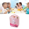 Insulated Lunch Holder Rabbit Pattern Portable Lightweight Handheld Oxford Cloth