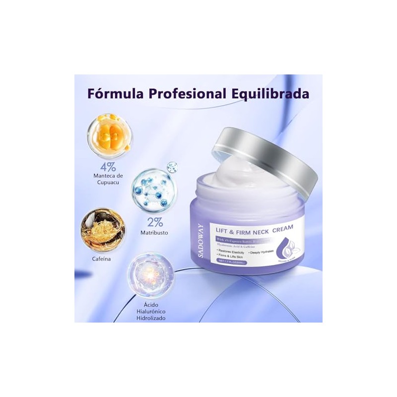 Crema Cuello Reafirmante Reducir Pliegues 50ml