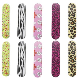 Nail File Nail Buffers Nail Emery Boards Disposable Nail Care Files Double Sided Art Manicure File Mini Reusable for Women Girls Men 10 Pack