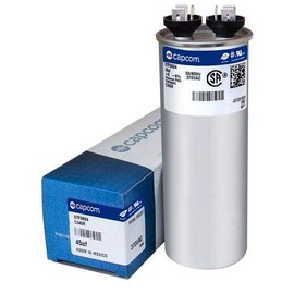 97F9884-45 uf MFD 370 Volt VAC - Genteq Round Run Capacitor Upgrade