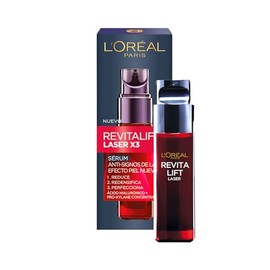 L'Oréal Paris Revitalift Laser: Sérum facial 30ml rellana las arrugas, reafirma la piel y reafirma textura. Uso recomendable a partir de 45+ años, der