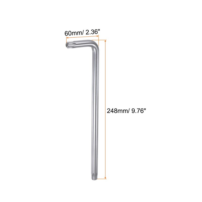 sourcing map T55 Tamper Proof Torx Star Key Bit Wrench
