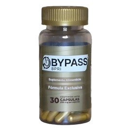 Bypass Bpri 30 Cap Inhibidor De Apetito 100 Natural Sin Sabor                                                                                         
