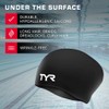 TYR Gorro de natación de Silicona sin Arrugas para Adultos