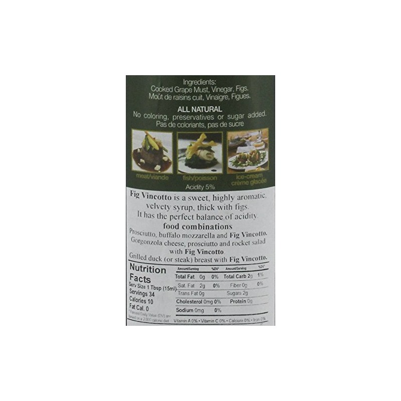 Gianni Calogiuri Fig Vincotto Balsamic Vinegar, 500ml (17oz)