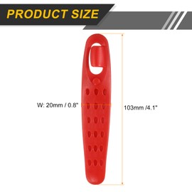 sourcing map 6pcs Bicycle Tire Levers Ultra-Strong & Lightweight POM Tire Removal Tool Non-Slip Grip for Road Mountain Gravel Bikes, Red