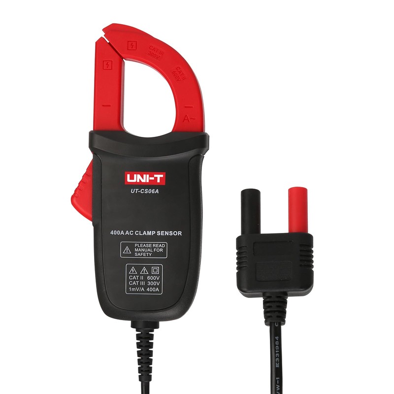 UNI-T UT-CS06A 400A Sensor de abrazadera de corriente alterna, UT196/UT139C/UT117C