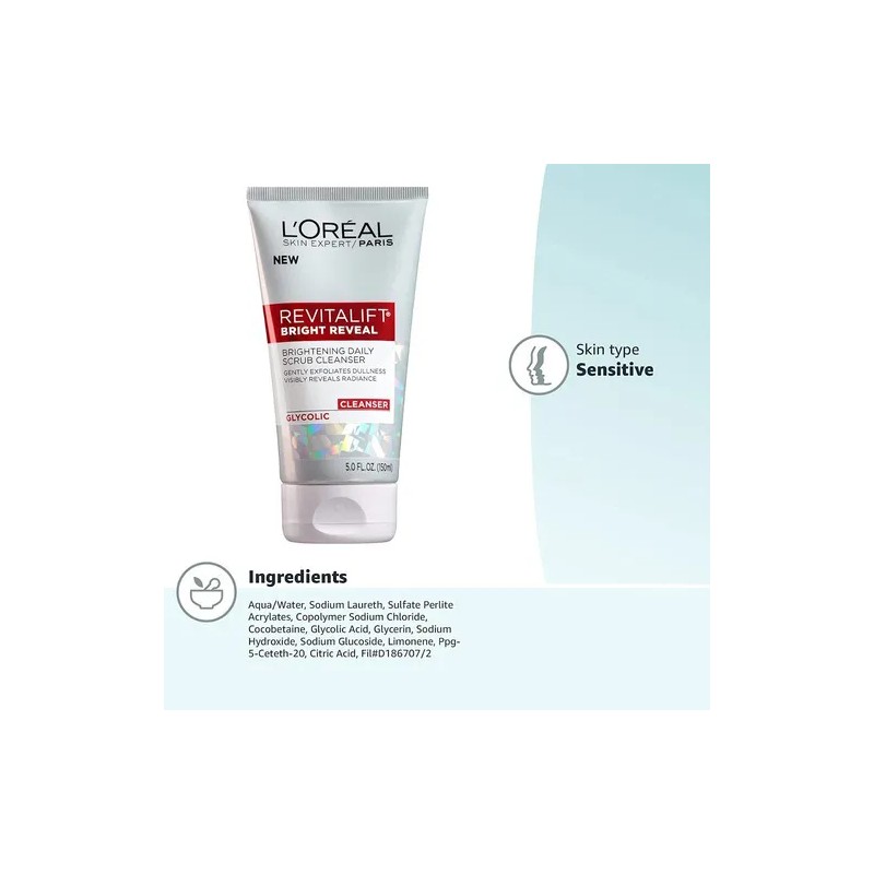 Exfoliante cido Gliclico 150ml Loreal Paris Revitalift Momento De Aplicacin