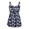HDE Vestido de natación para mujer, estilo vintage, talla grande,