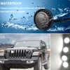 UWDESY 4Pcs LED Grille Light Kits Waterproof White LED Front