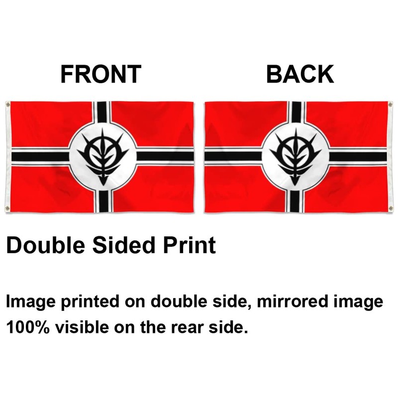 Yanbooch Zeon from Gundam flag banner Dorm frat Man cave