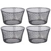 Small Metal Rectangular, Oval and Round Wire Baskets with or