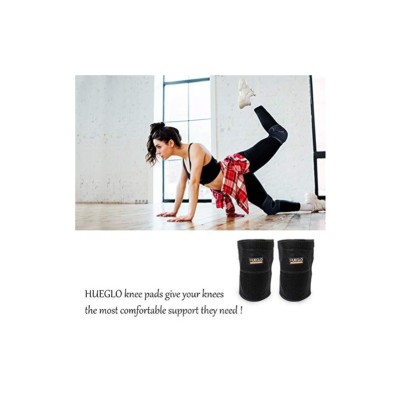 HUEGLO Protective Knee Pads for Dancers,Volleyball Knee Pad for Girls,Soft