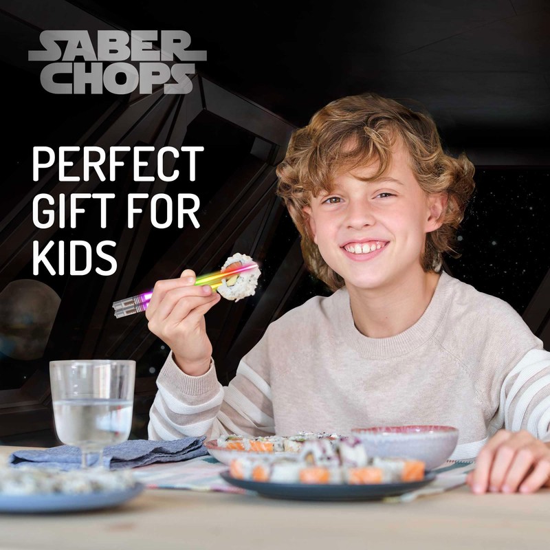 Lightsaber Chopsticks Light Up STAR WAR LED Reusable 9 Colors