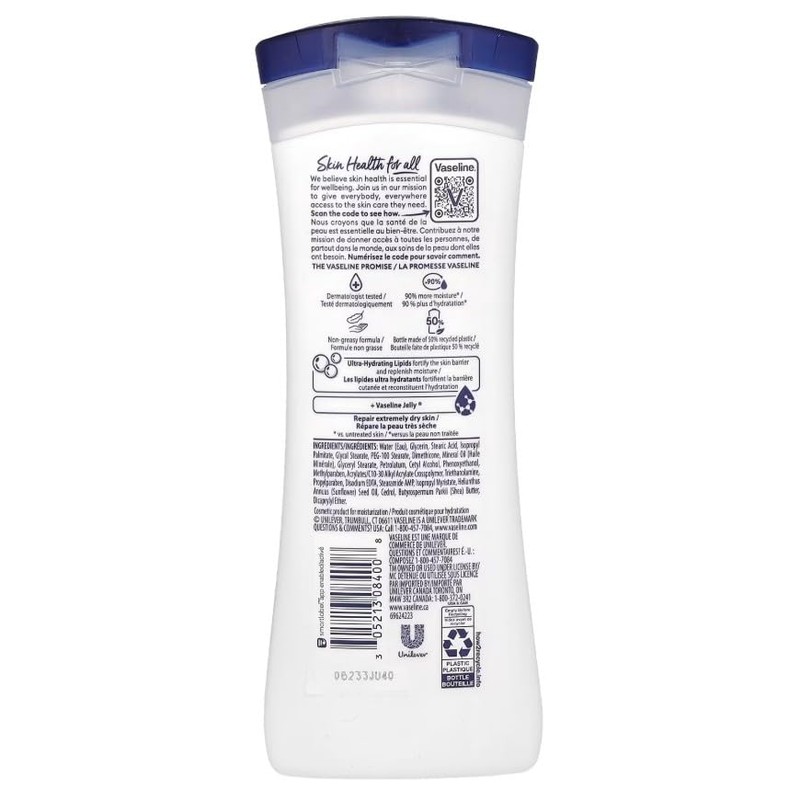 Vaseline Intensive Care Advanced Repair Loción sin fragancia, 10 onzas