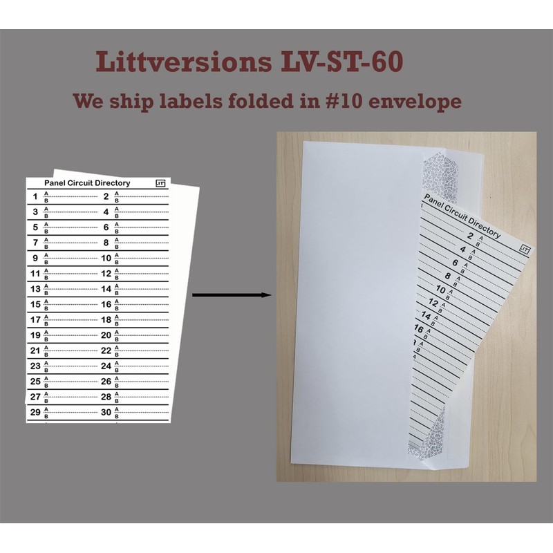 Littversions 2 Pack Standard 60 Circuits Vinyl Fuse Box Circuit
