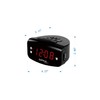 ZAPALA expert Alarm Clock for Bedroom, 2 Alarms Loud LED