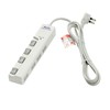 ELPA WLS-LY420MB(W) Tap with Switch, Lightning Guard, Outlet, Extension Cord,