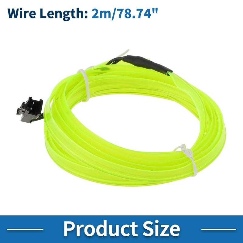 A ABSOPRO 2m EL Wire Cable LED Glow String Light