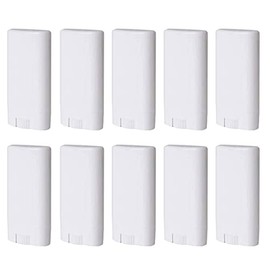 20 Pzas 15Ml Blanco Vacío Plástico Ovalado Desodorante Contenedor Ovalado Bálsamo Labial Tubos Tubo Lápiz Labial Tubo 0.5Oz Desodorante Contenedores Ovalados Twist-Up Tubos Sin Bpa para Diy Ca