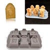 Molde de silicona con 6 tumbas ideal para halloween paratus