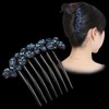 EZ PEACH Rhinestone Hair Comb DE Yaii Winding Rakuchin Kantan