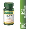 Natures Bounty Vitamina B-12 1000 mcg 100 tabletas recubiertas, suplemento