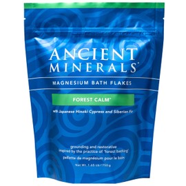 Ancient Minerals Ancient Minerals Magnesium Bath Flakes Forest Calm - Resealable Magnesium Bag of Zechstein Chloride Alternative to Epsom Bath Salt (1.65 lb)