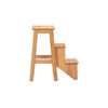 Boraam Niko 3-Tier Step Stool, Counter Height, Natural