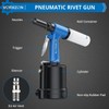 VORXEON Pneumatic Rivet Gun Kit with 500 Aluminum Blind Rivets