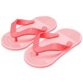 Aolso Silicone teething toys, 2PCS Baby Teething Toy, Flip-Flop Shaped Teething Toy for Babies 3-12 months, Textured Silicone Teething Toy Soothe Babies Sore Gums, Easy to Hold and Wearable(Pink)