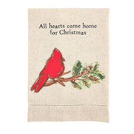Mud Pie Lodge Cardinal Towel, 14" x 21"